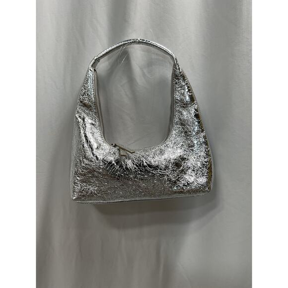 Marge Sherwood Silver Textured Shoulder Bag - Picture 2 of 4